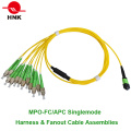 MPO Single Modo Cable de fibra óptica de fibra multimodo